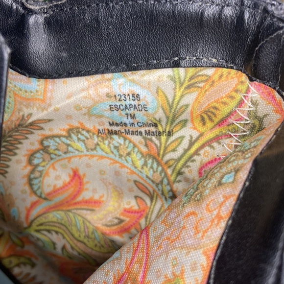 Miranda Lambert snip toe high heel booties. Size 7M Black Escapade - Picture 8 of 11